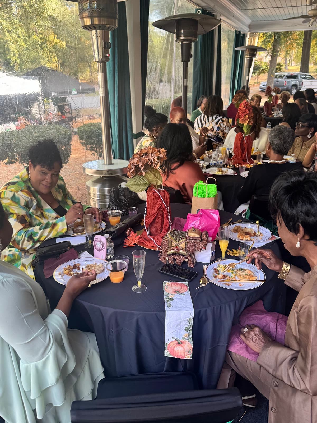 LIPSC members at an autumn table gathering