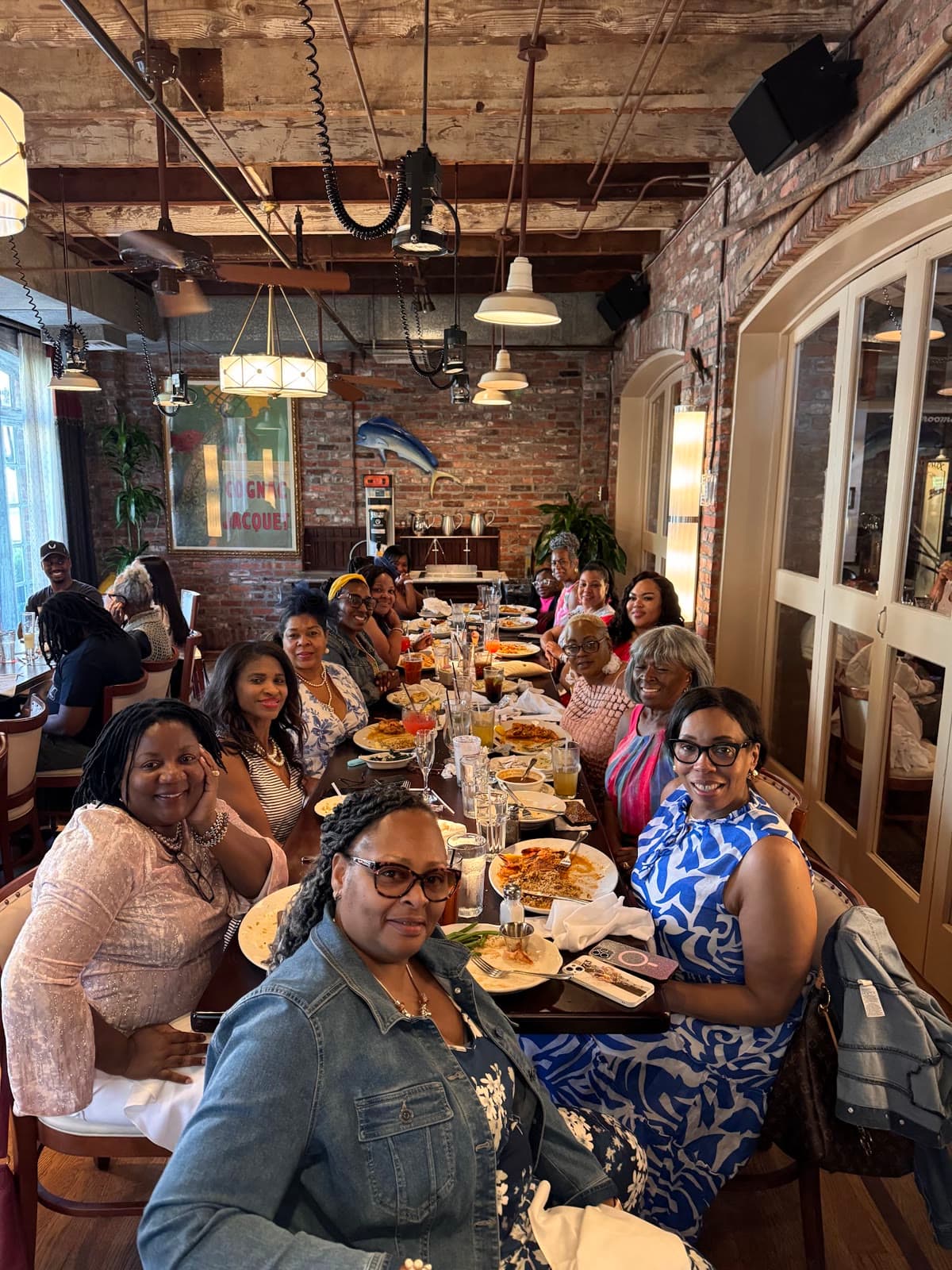 LIPSC members at a group dinner celebration